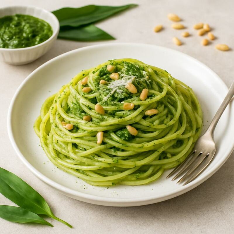 B&auml;rlauchpesto mit Pasta
