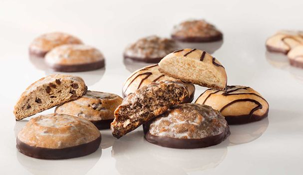 Angeschnittene runde Plätzchen