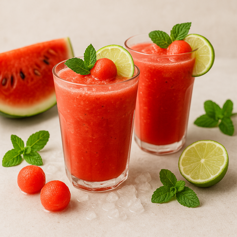 Wassermelonen-Smoothie mit Minze
