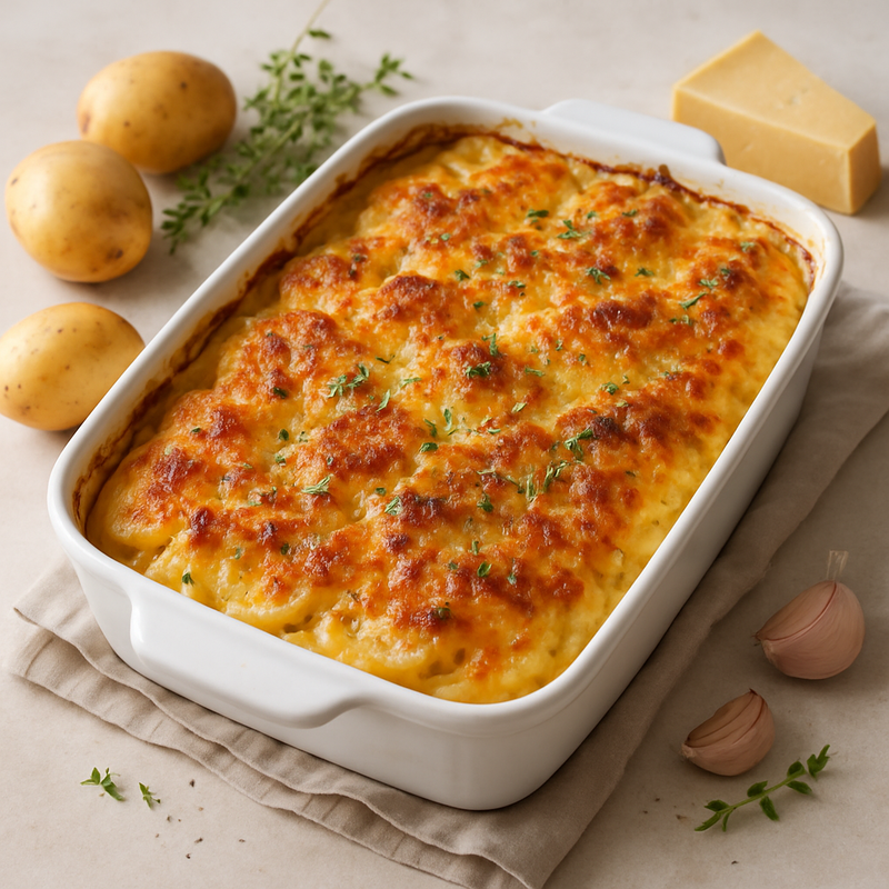 Kartoffelgratin mit K&auml;sekruste