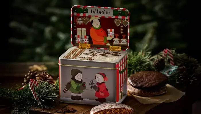 Christkindlesmarkt-Buden-Dose 2024